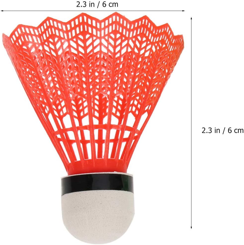VORCOOL 12Pcs Sports Shuttlecocks Nylon Feather Training Badminton Durable for Ball Training Exercise Gym Fitness Game : Sports & Outdoors