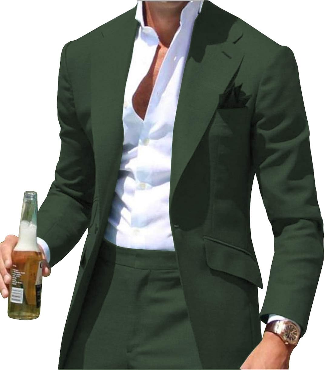 mens two piece casual suits