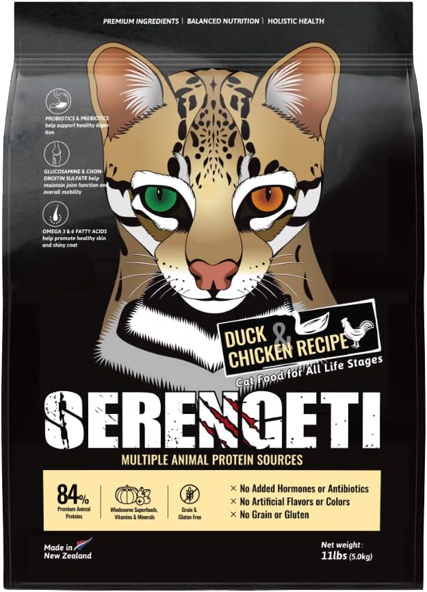 Beamlet Big Paws Serengeti Grain Free Duck & Chicken Recipe Dry ALS Cat Food