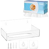 Hoowen Acrylic Tissue Box Holder Wall Mounted, Clear Rectangular Organizer | Fit Rectangle Tissue Box, Hook and Screws Included, Classic Tissues Dispenser for Bathroom Toilet Kitchen Desk Cabinets RVs
