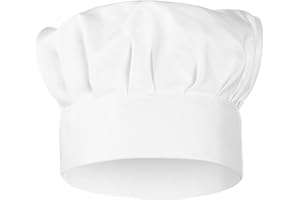 Caiqicome Chef Hat Chefs Hat Chef Hats White Cooking Chef Cap Adjustable Elastic Kitchen Cooking Headgear for Men Women Party