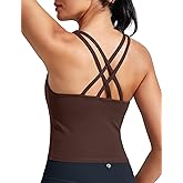 HeyNuts Longline Zeal Bras Medium Impact Wirefree Sports Bras Workout Crop Tank Tops with Removable Pads, A-D Cups