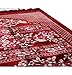 Modefa Islamic Prayer Rug - Wide Double Plush Velvet Namaz Sajjadah (Red)