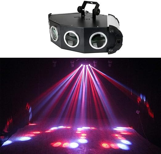 RGB luces del partido, 4 Lente Rojo Verde DJ del proyector Mini ...