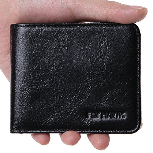 RFID Blocking Leather Wallets for Mens Bifold Slim Credit card wallets