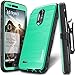 LG Stylo 3 / Stylo 3 PLUS Case, COVRWARE [IRON TANK] Built-in [Screen Protector] Heavy Duty Full-Body Rugged Holster Armor [Brushed Metal Texture] Case [Belt Clip][Kickstand] For LS777, Teal