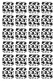 Cow Print Plates (square-shaped)
