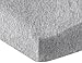 Amazon Basics 100% Cotton Jersey Fitted Baby Crib Sheet, Fits up to 6-Inch Mattress, Pack of 4, 28 x 52 Inches, Light Grey, Solid