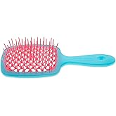 Janeke Bicolor Superbrush - Blue/Pink Detangles Gently