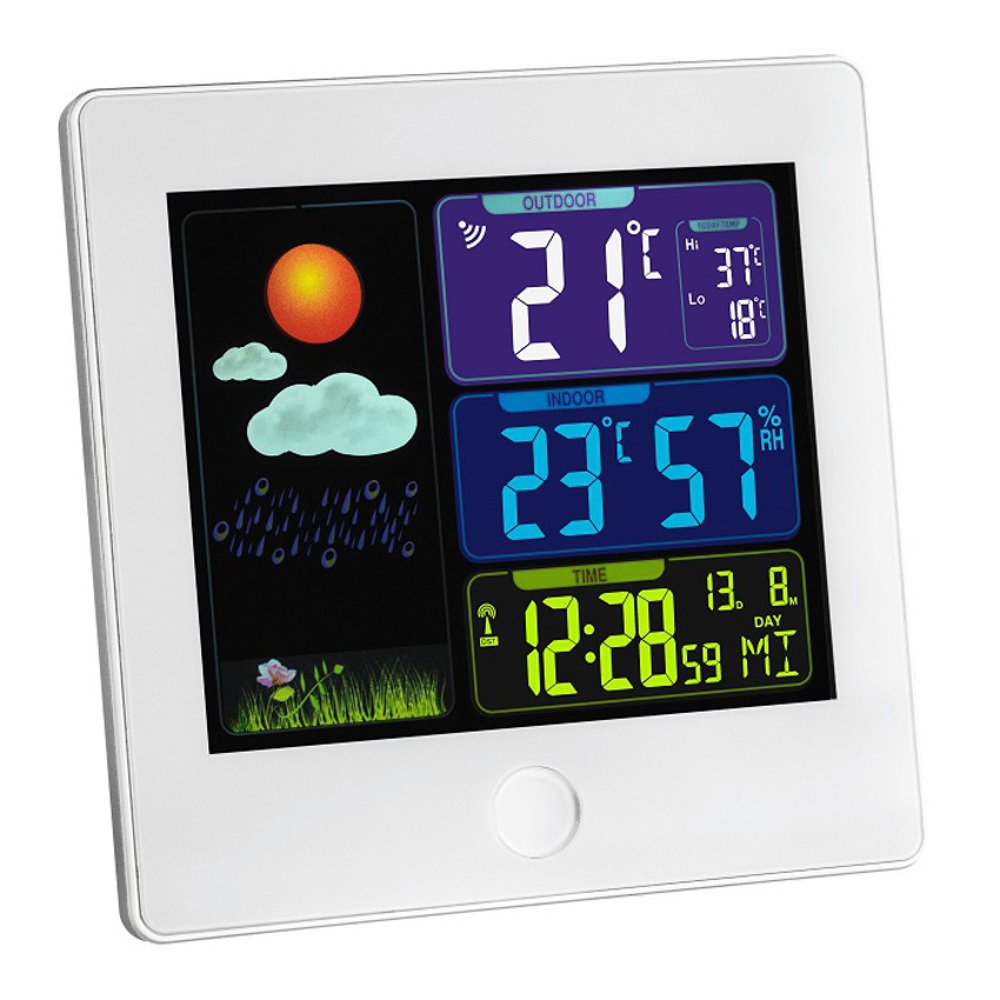 Blooming Weather 35.1133.02 Sun Colour Wireless Weather Station with Case - White