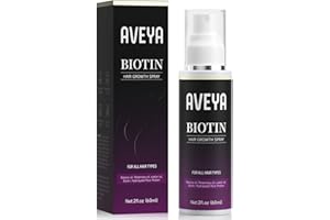AVEYA Hair Growth Spray, for Women & Men infused with Rosemary Oil,Batana Oil&Biotin for Scalp – Strengthens,Thickens&Accelerates Hair Care - Non-Greasy,Helps Prevent Hair Thinning & Hair Loss – 60ml