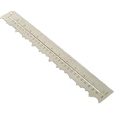 UPTTHOW Metal Irregular Edges Ruler for Paper Tearing, 12" Measuring Tool | Stainless steel, 1pc, both cm/inch measurment, 2 different irregular tearing shapes of each one, for school, drawing, gift