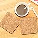 laucork Cork Coaster Backing, Square Cork Drink Coasters 4