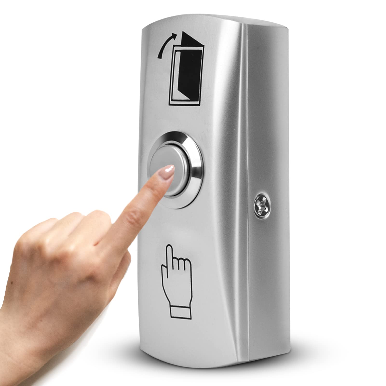 80x25x32mm / 3.15x0.98x1.26inch Touch Door Switch, 3A 36V Door Push Release Button, NO/NC/COM Exit Button Door Push Release Switch for Home Garage Door Access Control System