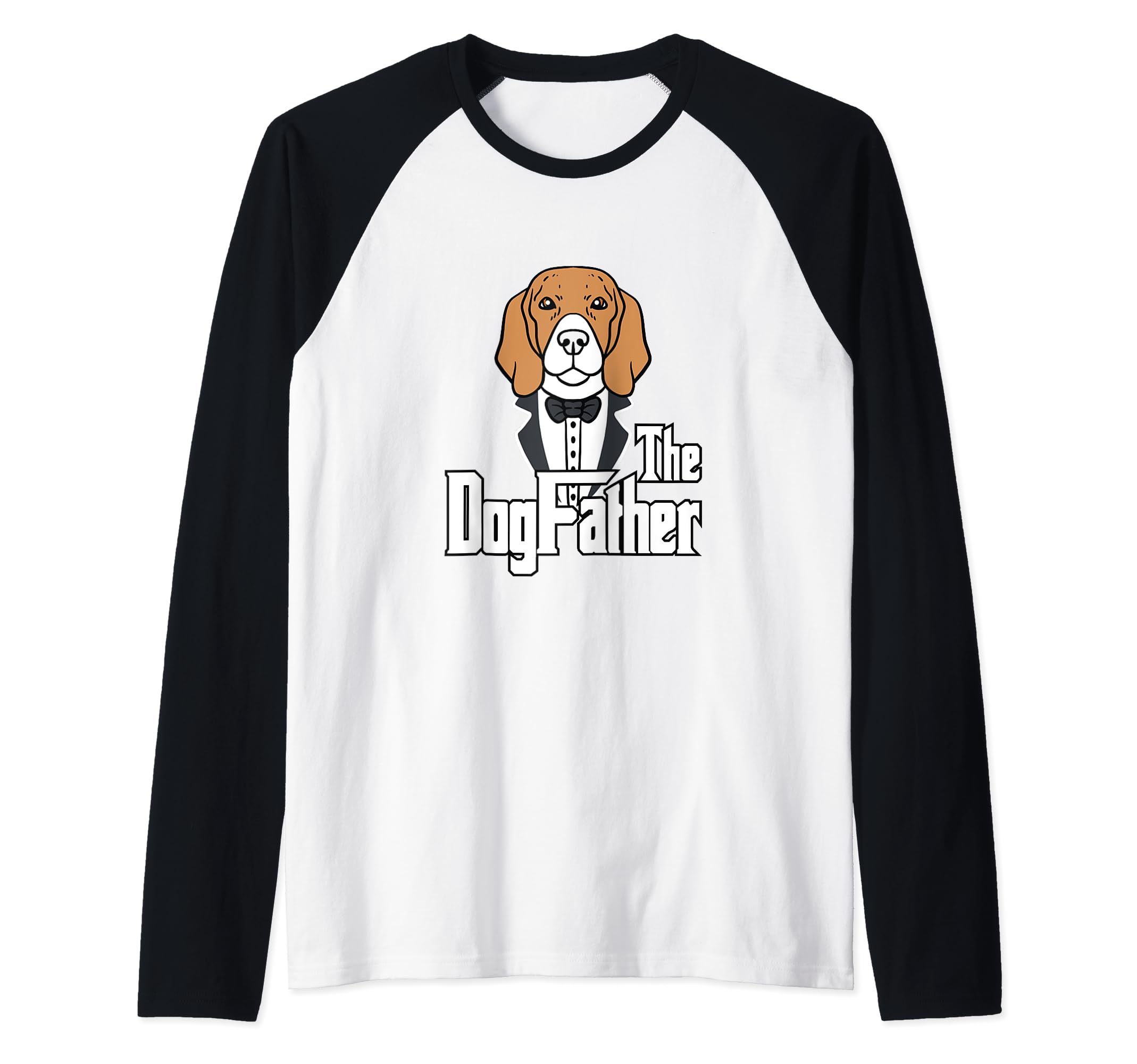 The Dog Father T-Shirt Beagle Dog Dogs Papa Dog Owner Raglan Baseball Tee
