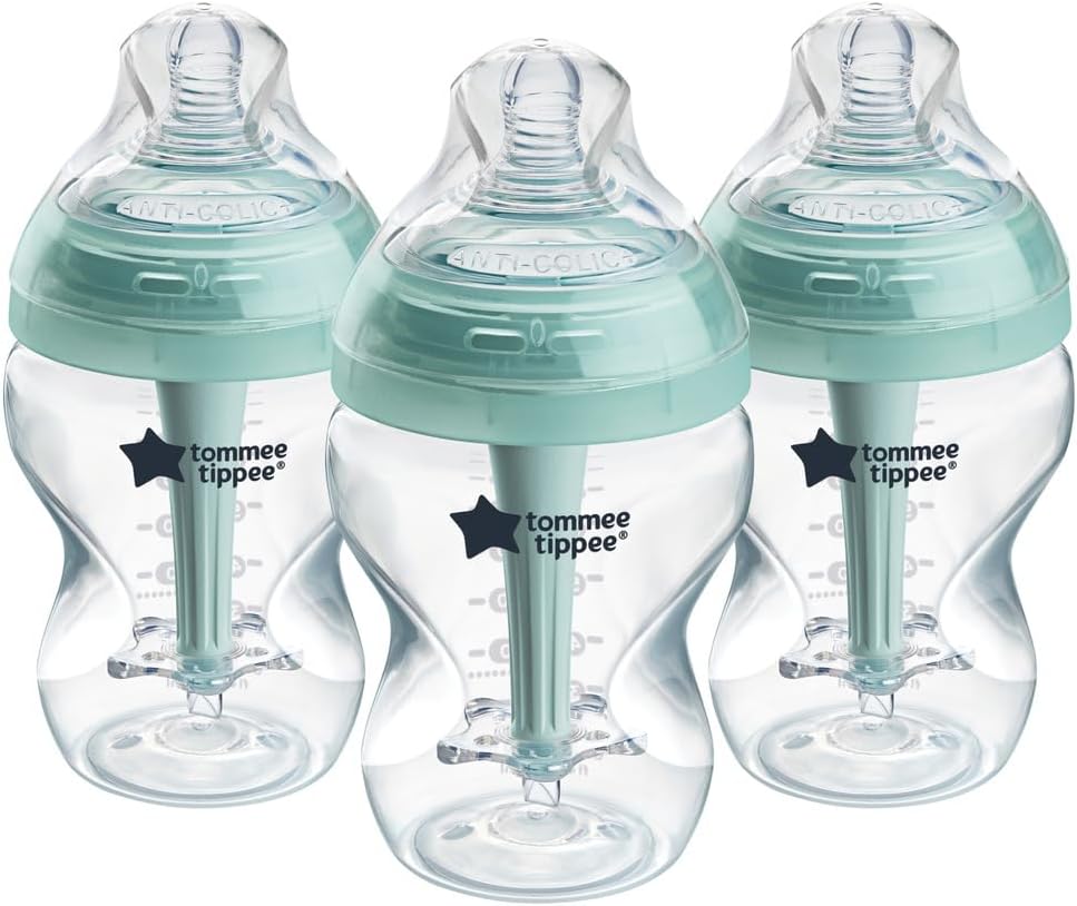 Tommee Tippee Advanced Anti-Colic Bottles 0m+ 3x260ml Slow Flow Teat