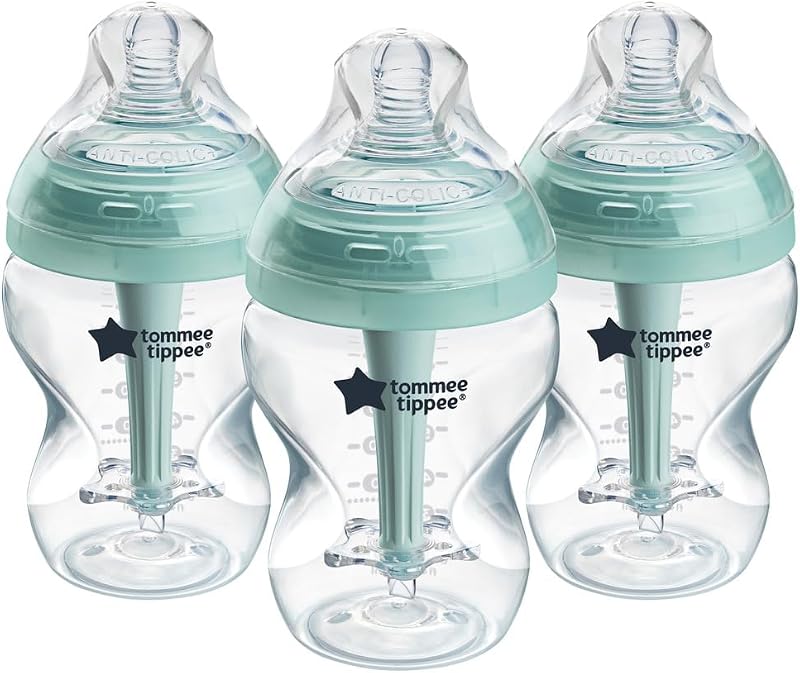Tommee Tippee Advanced Anti-Colic Bottles 0m+ 3x260ml Slow Flow Teat