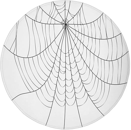 Amazon Com Round Rug Mat Carpet Spider Web Close Up Cobweb