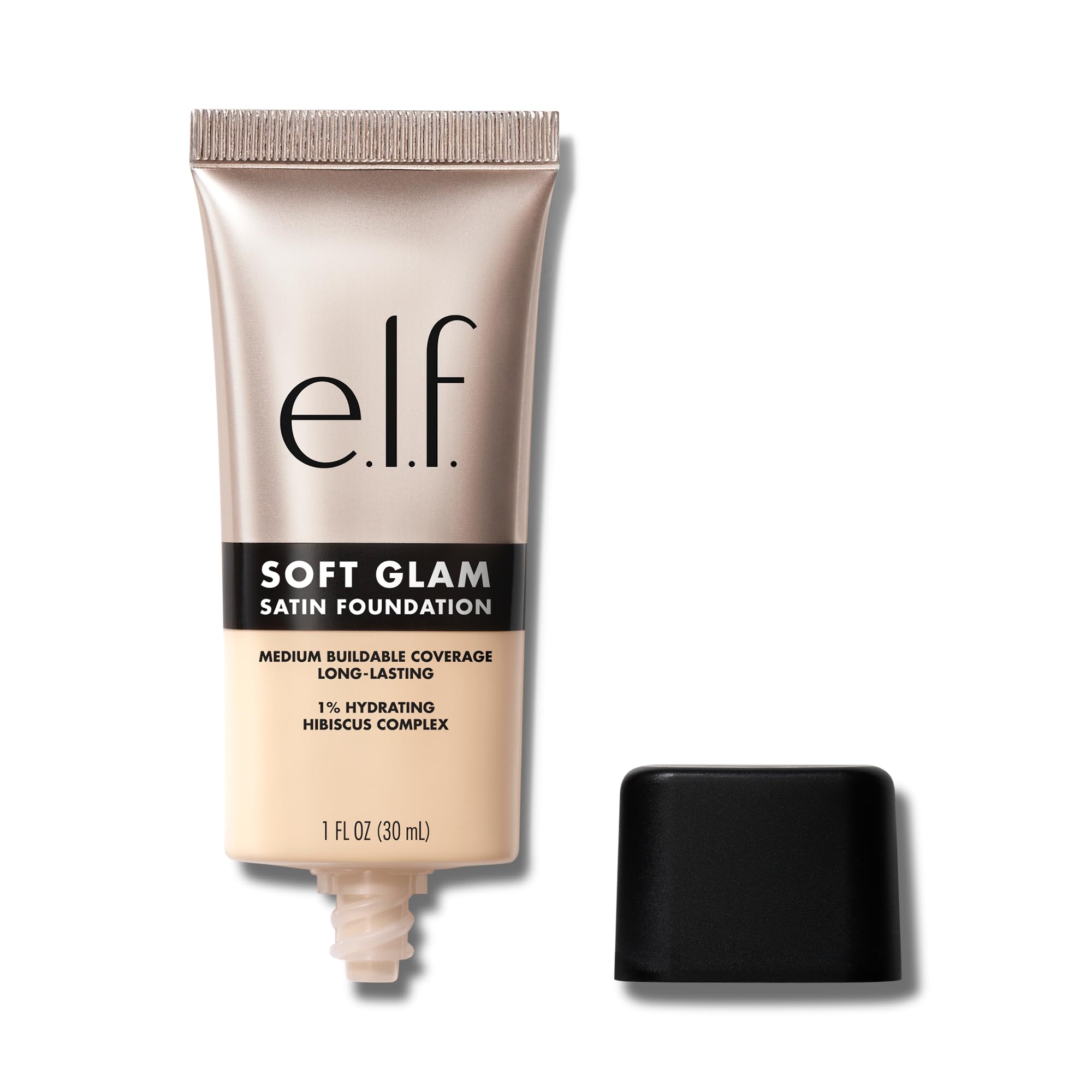 e.l.f. Soft Glam Foundation, Medium Coverage, Long-Lasting & Buildable Foundation For A Smooth, Satin Finish, Vegan & Cruelty-Free, 10 Fair Cool