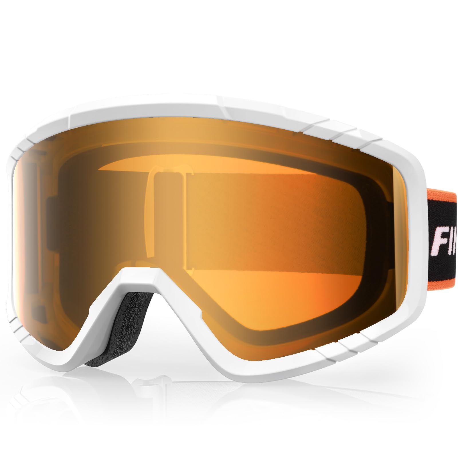 Findway Ski Goggles for Men and Women, Anti-fog UV Protection Skiing Goggles for Adult and Youth, Snowboarding Goggles Windproof Snowboard Jet Snow, Ski Goggles OTG Over Helmet Compatible, Anti-glare