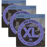 D'Addario Electric Guitar Strings | Pro-Steels | EPS515 | Medium | 3 Pack