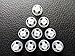Jungle Care Hearing Aid Ear Piece Open Domes 9mm 10-Pack Comfortable PSAP (Personal Sound Amplifiers Product) Kit Ear Tips Invisible, Perfect for Open Air (Open fit), Except for RIC