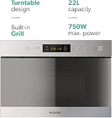 Hotpoint 22L 750W Built-in Microwave with Grill - Stainless Steel view 2