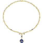 18K gold plated Evil Eye Green Blue Turquoise Malachite Natural Stone CZ Oval Round Dramatic Adjustable Statement Pendant Necklace for Women by SNGIA, Summer Beach Unique Handmade Chunky Protection Good Luck Charm Choker, Exaggerated Gemstone Stackable Wedding Date Birthday Charms Gift, Irregular Trendy Jewelry, Textured Patterned Fashion Accessories, Boho Retro Vintage Nickle Free Gifts.