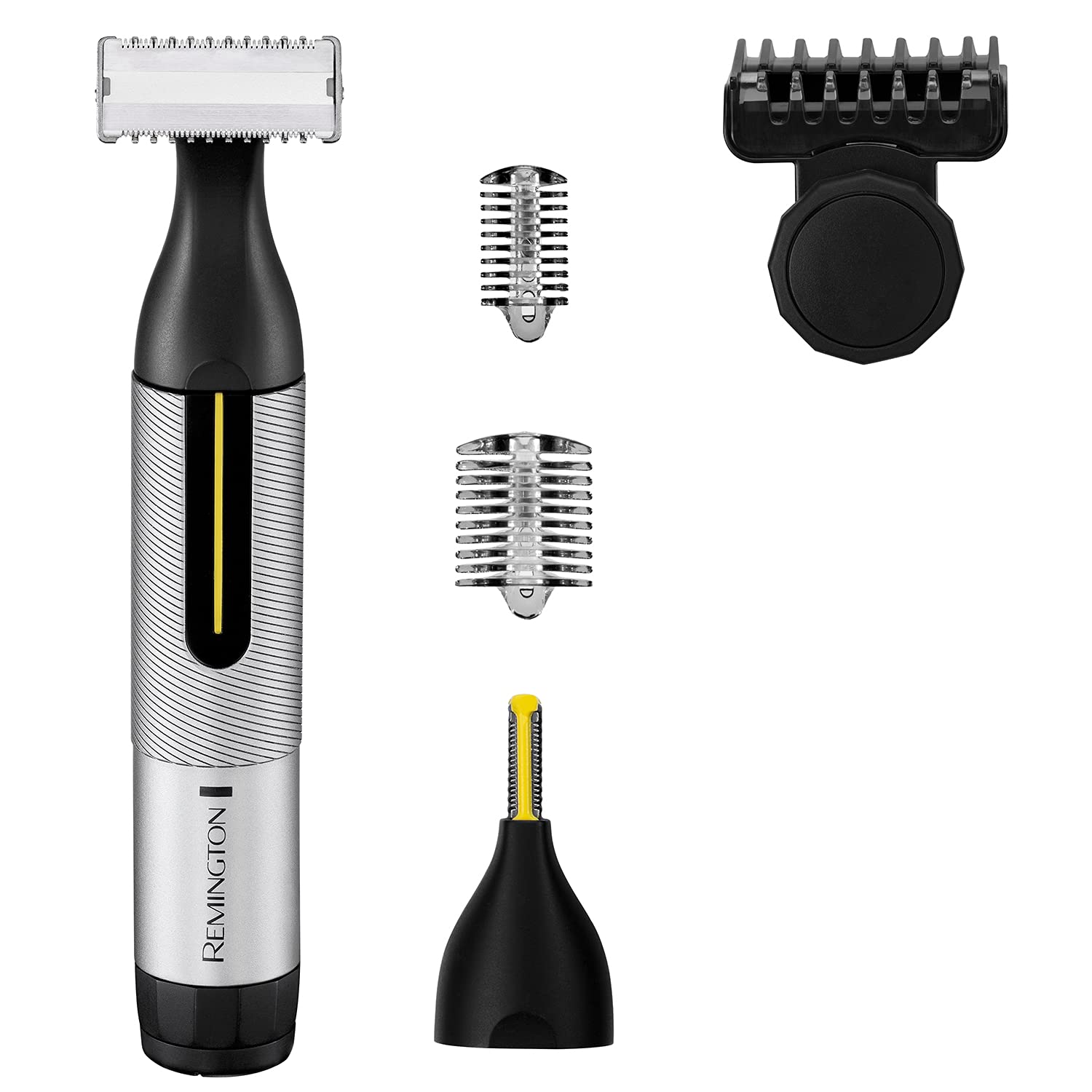 Remington Omniblade Hybrid Face and Body Stubble 100% Waterproof Rechargable Shaver with Adjustable Precision Dial Comb and Micro Trimmer, Black