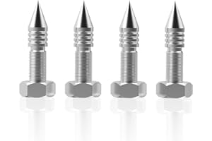 Monosaudio Speaker Spikes, 4 Pcs HiFi Speaker Anti-Vibration Spikes (without Spike Pad), Isolation Spikes Stand Foot for Speaker, Subwoofer, Amplifier, CD DVD Player(M8)