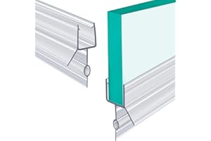 1-Pack Shower Door Bottom Seal POZIA-39(1000mm) Long,3/8"(10mm) Thick Frameless Glass Shower Door Seal Strip Clear Vinyl Durable Stop Shower Leaks and Create a Water Barrier Ultra Clear