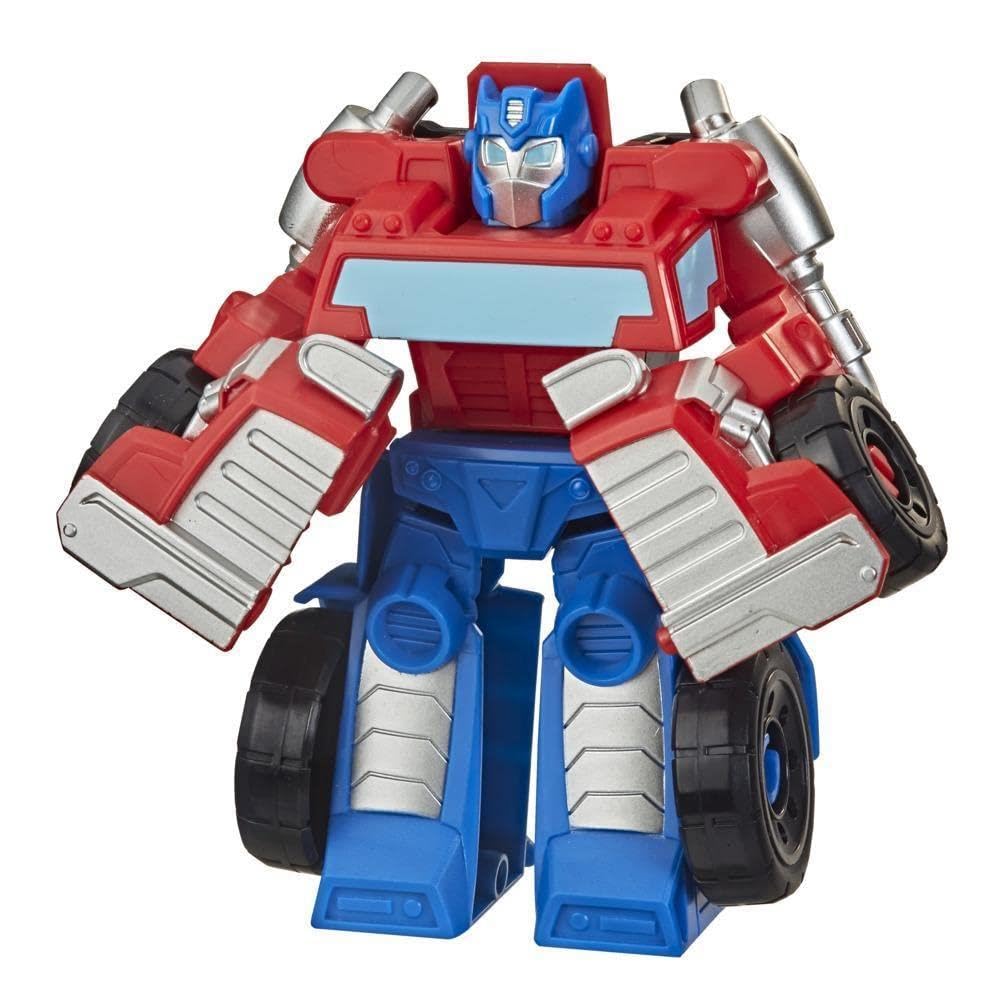 Playskool Heroes Transformers Rescue Bots Academy Optimus Prime Converting Toy, 4.5-Inch Action Figure, Toys for Kids Ages 3 and Up