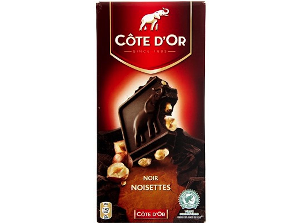 Cote D'Or Dark Chocolate w/Almonds 200 g. Candy And