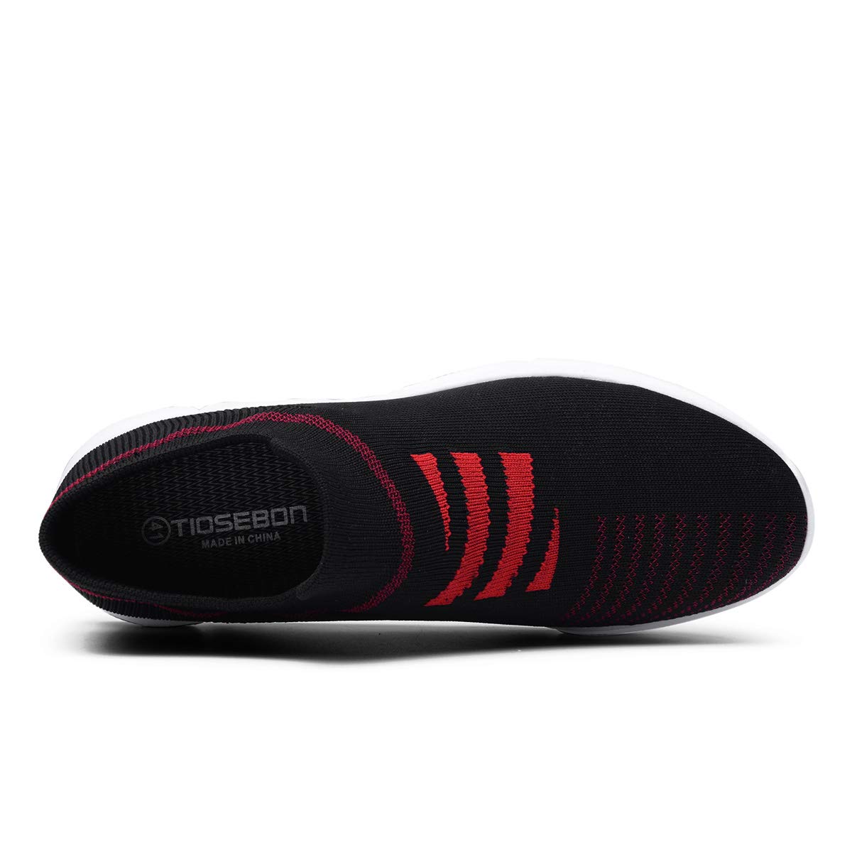 Dreamparis Men\'s Walking Shoes - Casual Slip on Sneakers Black1 43