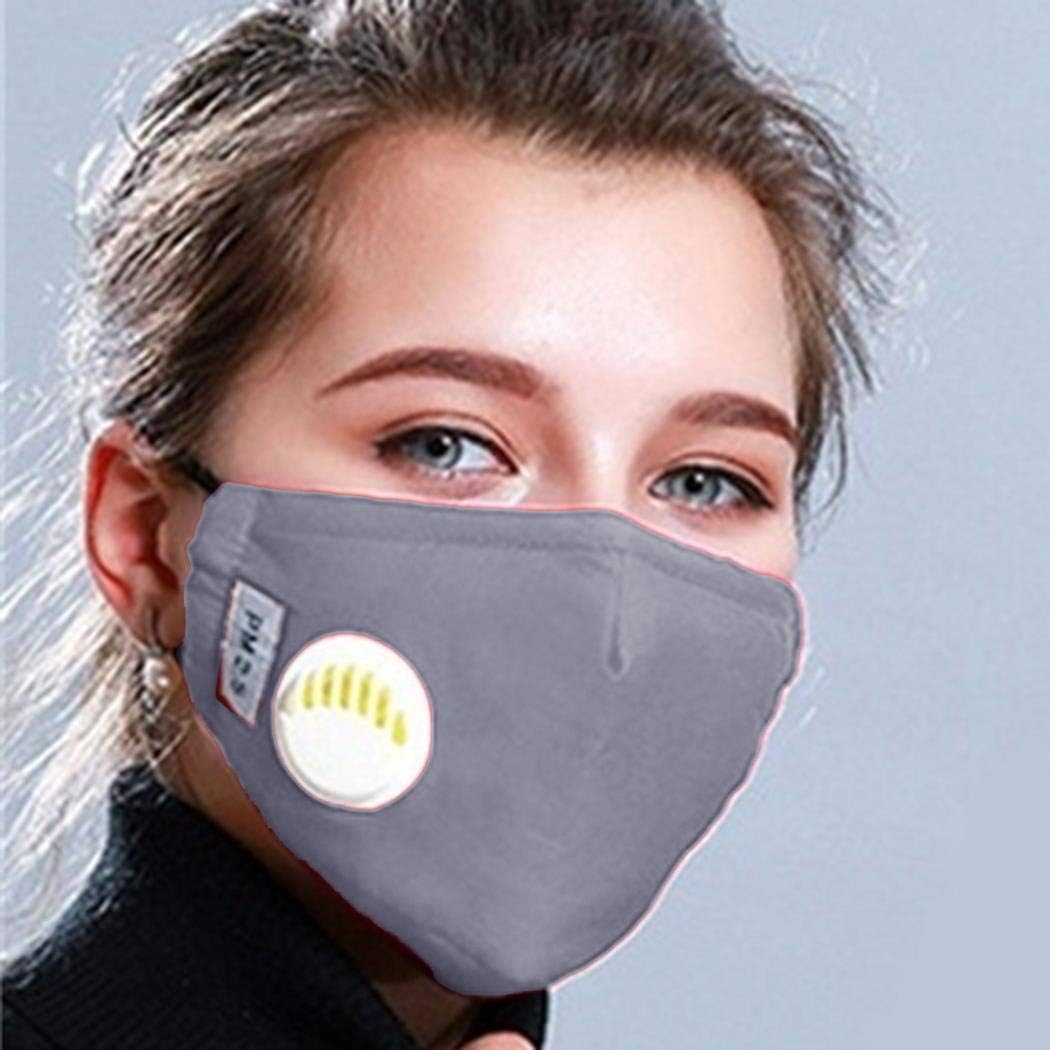 hiriyt Dust Mask PM2.5 Activated Carbon Filter Adult Children Masks with Valve Adult Helmets