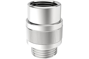 ChuangTim Shower Head Shut Off Valve G1/2'' Shower Flow Control Valve Brass Shut Off Valve for Handheld, Shower Arm or Bidet Sprayer(Chrome)