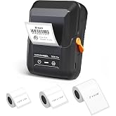 SUPVAN T50M Pro Bluetooth Label Maker Machine with 3 Tapes, Set 2 | Wide Waterproof Label, High Image Quality, App with 30 Fonts and 660+ Icons, Inkless, for School, Home, Small Business
