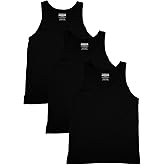 TREDECIM Men Organic Cotton Crew Neck Tank Tops Casual Classic Sleeveless Undershirts Pack of 3