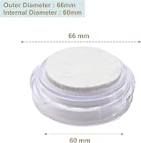 SUL Castor Cup With Felt Pad 66mm Non Slip Floor Protector 8 Pack view 2