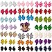 Prohouse Boutique Baby Girl Hair Clips Flower Grosgrain Ribbon Bows for Toddlers Teens Kids Little Girls Barrettes