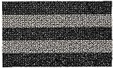 GrassWorx Clean Machine Patio Stripe Doormat, 18" x 30", Root Beer (10371829)