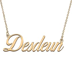 HUAN XUN Customized Custom Simple Any Name Necklace