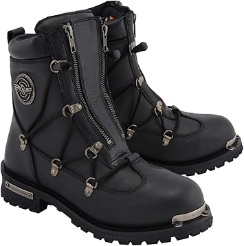 plain black leather boots