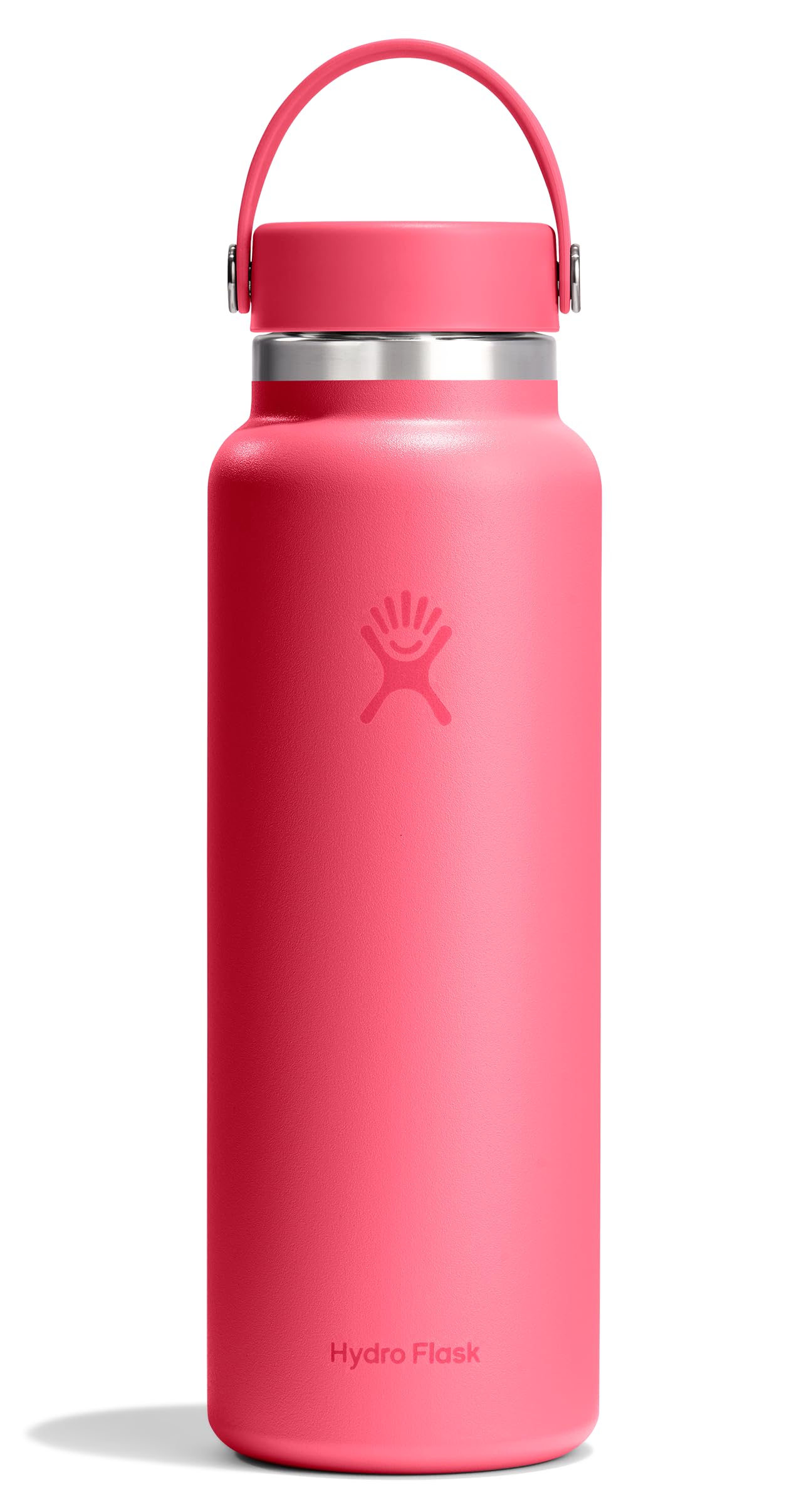 Hydro Flask Water Bottle - Insulated Stainless Steel - Wide Mouth Flex Lid, Non Spill, Leakproof and Refillable in 40 Oz Popstar Pink Image