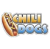 CHILI DOGS Concession Decal trailer hot dog cart