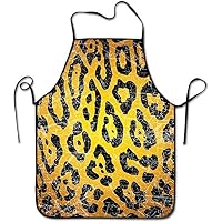 SPXUBZ Animal Print Tiger Print and Customized Home Professional Cook BBQ Bib Dress for Womens Mens Wife Ladies Apron Creative Bib