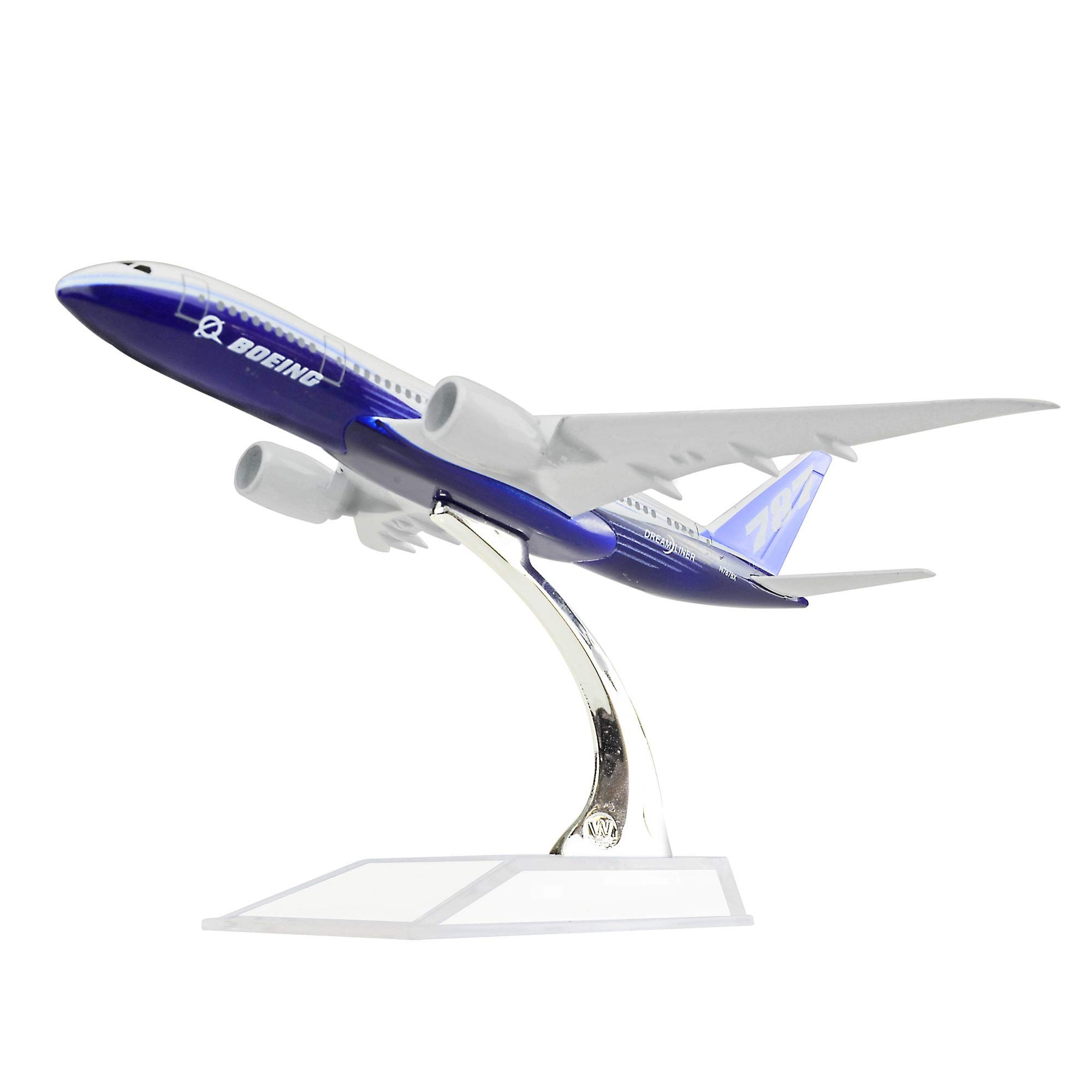 LEX ES Diecast Airplane 1:400 Boeing 787 Metal （16cm） Plane Model Office Decoration or Ages 14+ Gift