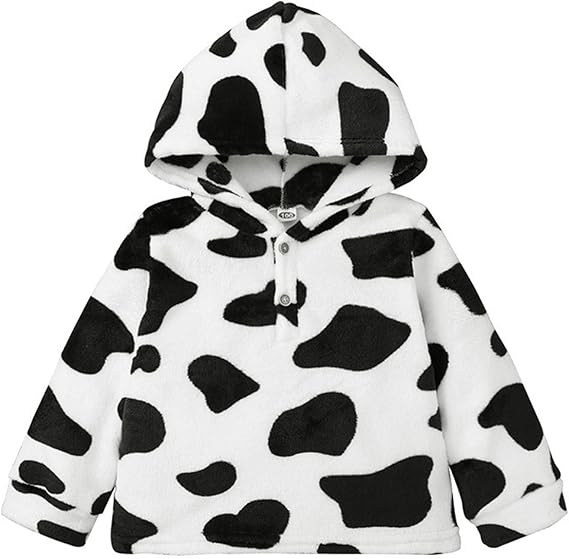 Amazon Co Jp Eldori 牛 着ぐるみ 年賀状 キッズ コート 男の子 女の子 かわいい耳 フード付き パーカー 長袖 無地 縞模様 ひげ柄 牛柄 上着 厚い 暖かい ジャケット おしゃれ フルジップ 裏起毛 服 ファッション小物