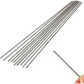 LTKJ 10Pcs Grade 5 Titanium Round Bar Ti Metal Rod Diameter 2mm Length 25cm 10 inches