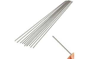 SKYPRO LTKJ 10Pcs Grade 5 Titanium Round Bar Ti Metal Rod Diameter 2mm Length 25cm 10 inches